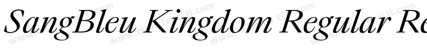 SangBleu Kingdom Regular Regular字体转换